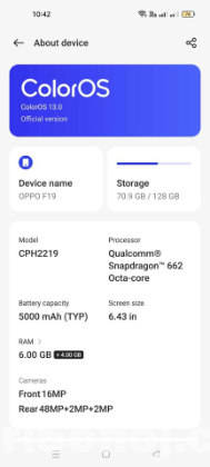 OPPO F19